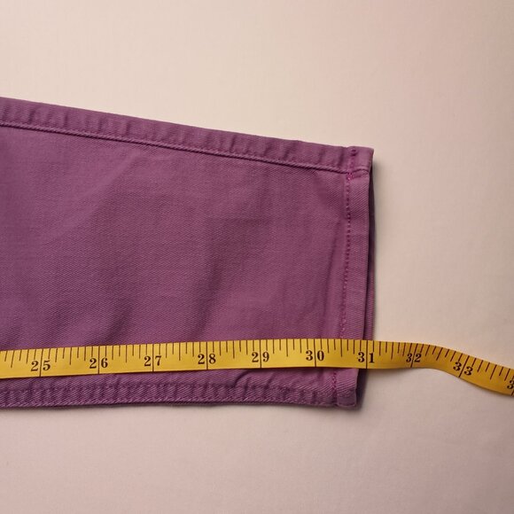 7 For All Mankind Jeans Size 32/14 The Skinny Low Rise Purple Color - Picture 9 of 10